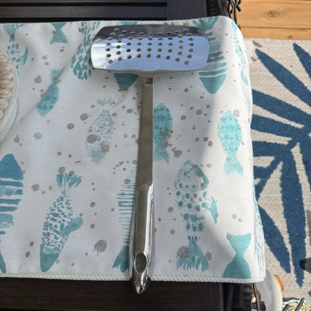 All Clad Fish Spatula Wide Stainless Steel Slotted 14.5
